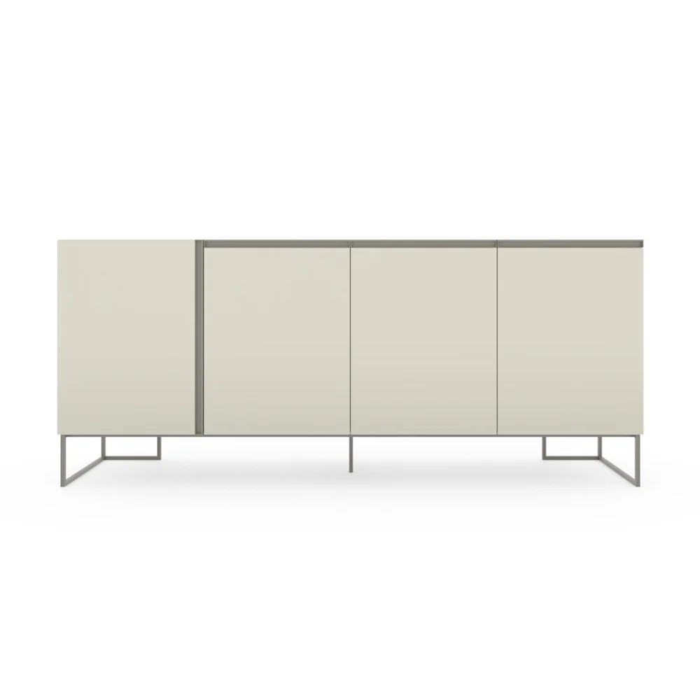 Contur Sideboard Venzone, 4-türig, Lack Hellgrau - Image 3