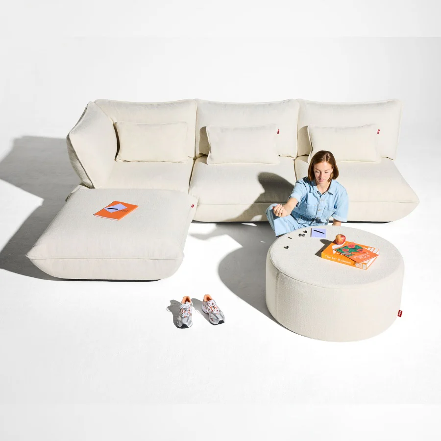 Fatboy Ecksofa Sumo, modulare Polstergarnitur 4-Sitzer, Boucléstoff Bezug - Image 25