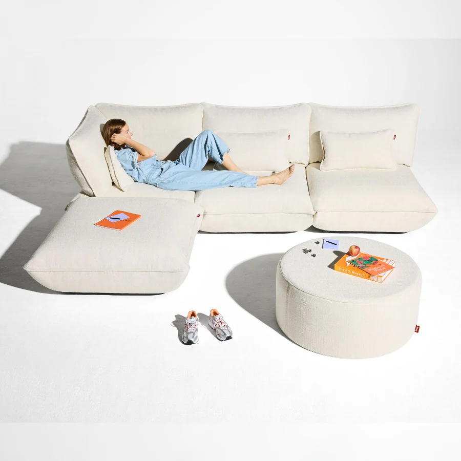 Fatboy Ecksofa Sumo, modulare Polstergarnitur 4-Sitzer, Boucléstoff Bezug - Image 26