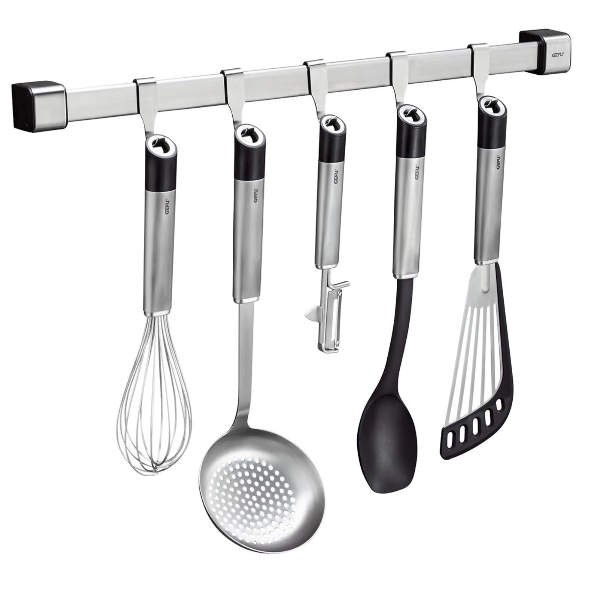 Gefu Küchenleiste SMARTLINE, 50cm, Küchenhalterung für Küchenutensilien, Edelstahl