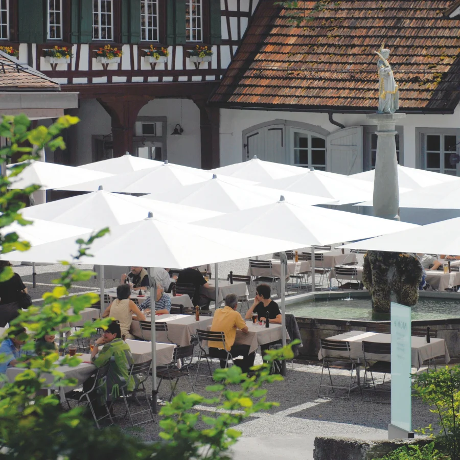 Glatz Sonnenschirm Fortero, großer Mittelmastschirm, windstabil - Image 3