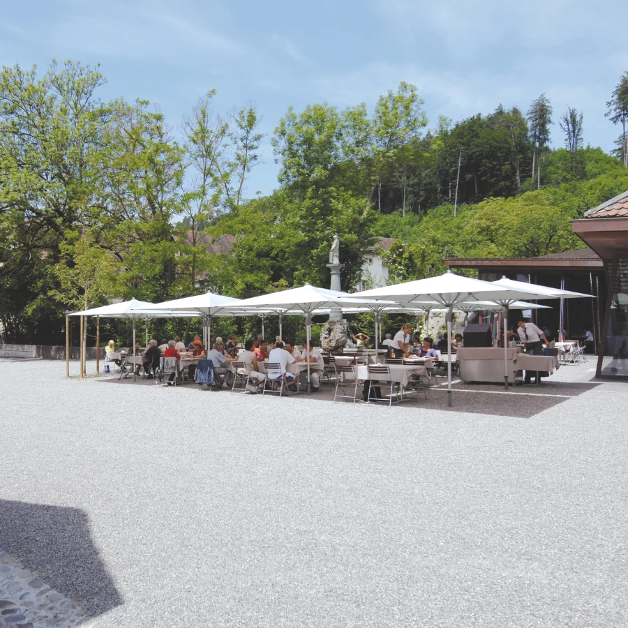 Glatz Sonnenschirm Fortero, großer Mittelmastschirm, windstabil - Image 5