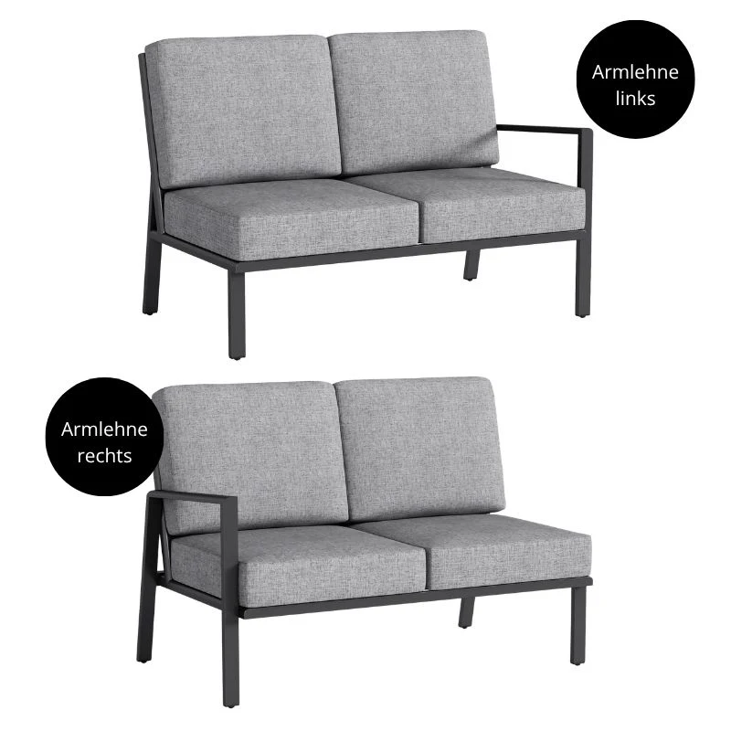 Kettler 2-Sitzer Zenith Sofa-Element für Gartenlounge - Image 5