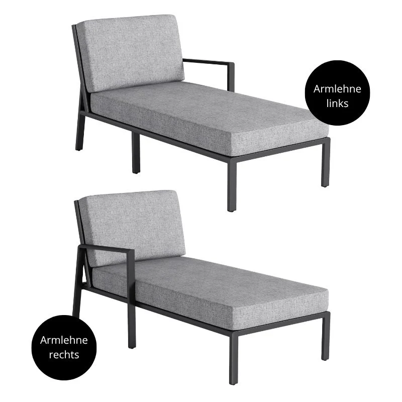 Kettler Chaiselongue Zenith Longchair-Element für Gartenlounge - Image 4