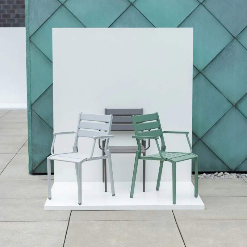 Kettler Stapelsessel Latitude, Gartenstuhl mit Armlehnen, aus Aluminium - Image 10