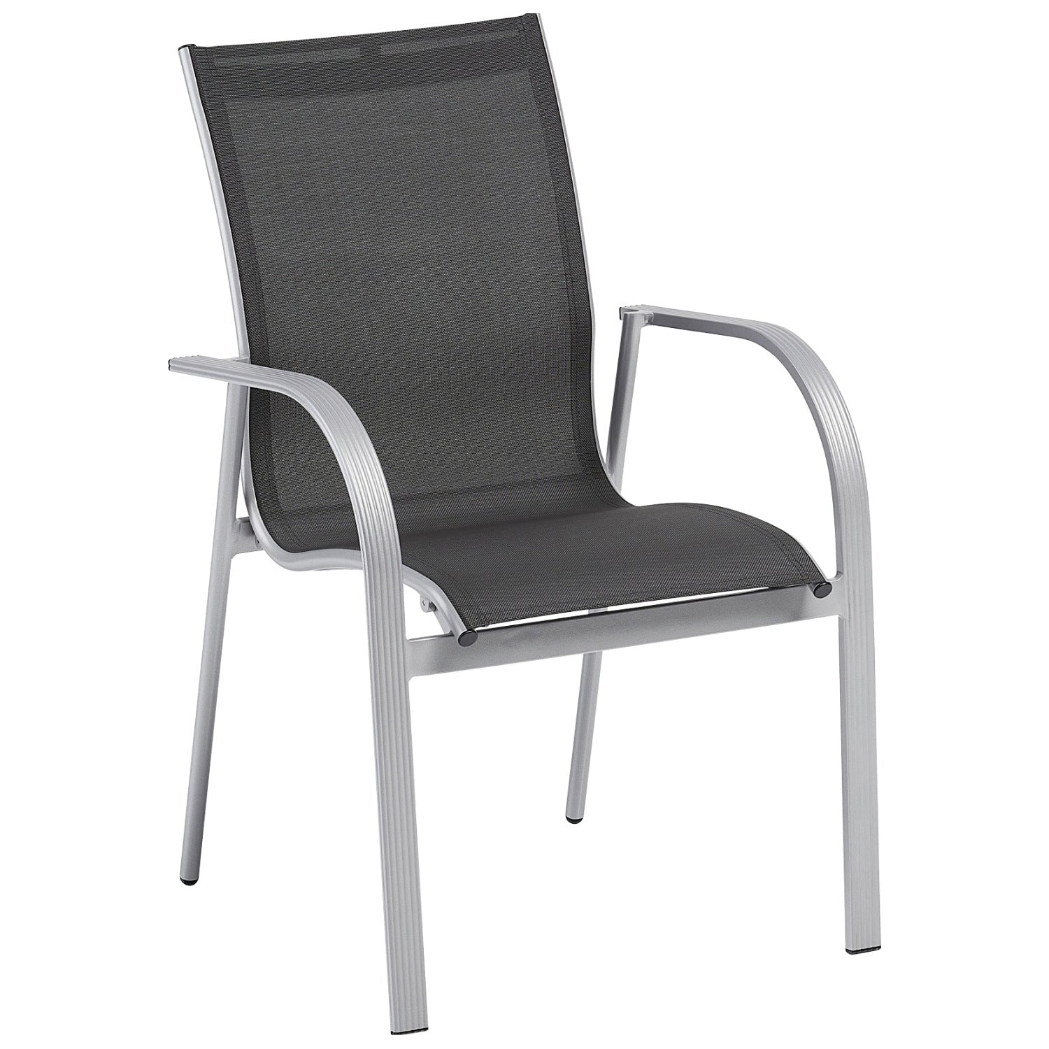 KETTLER Stapelsessel Tampa, Gartenstuhl mit Aluminium-Gestell, stapelbar