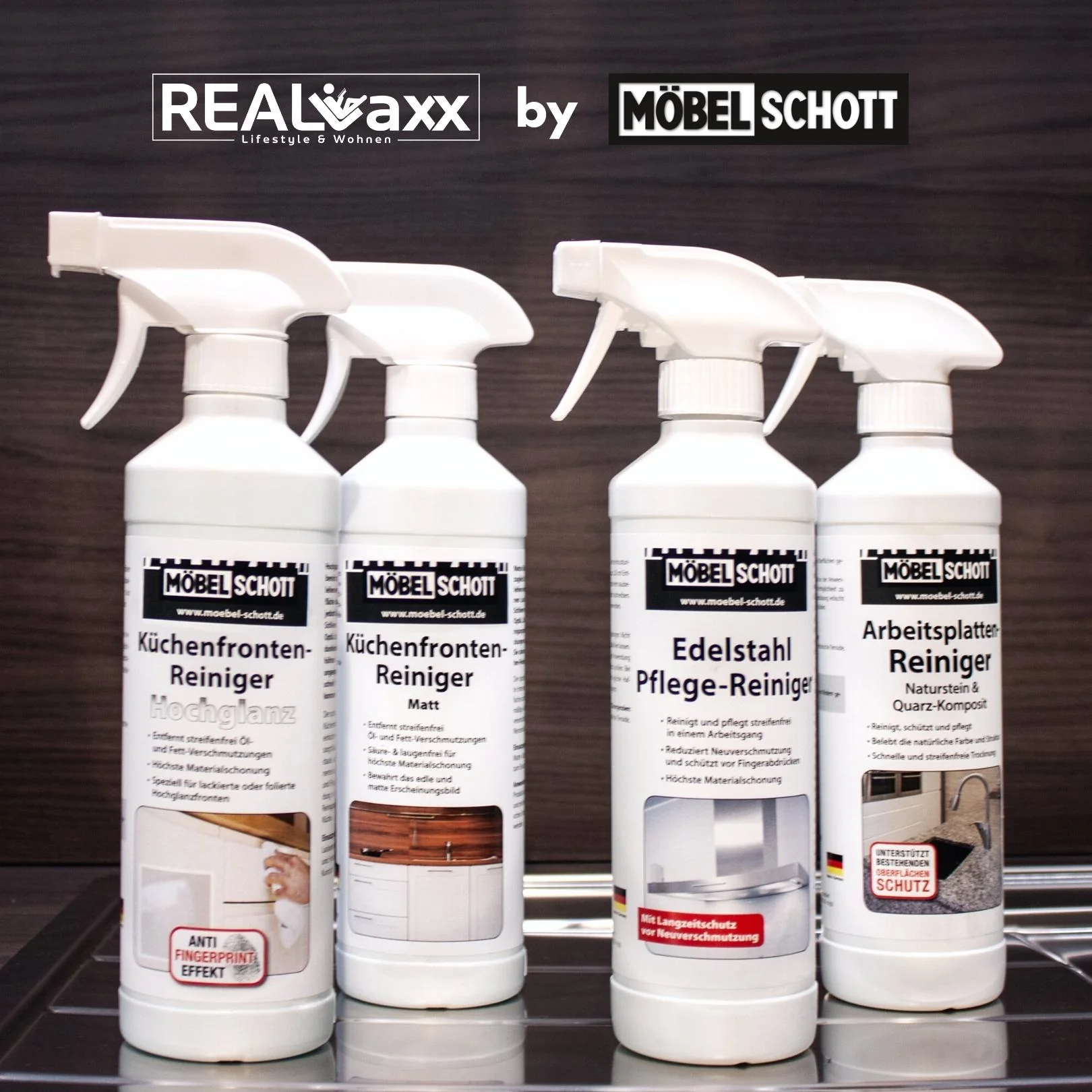 MÖBEL SCHOTT Küchenfronten-Reiniger für Hochglanz-Küchen, Anti-Fingerprint, 500 ml - Image 5