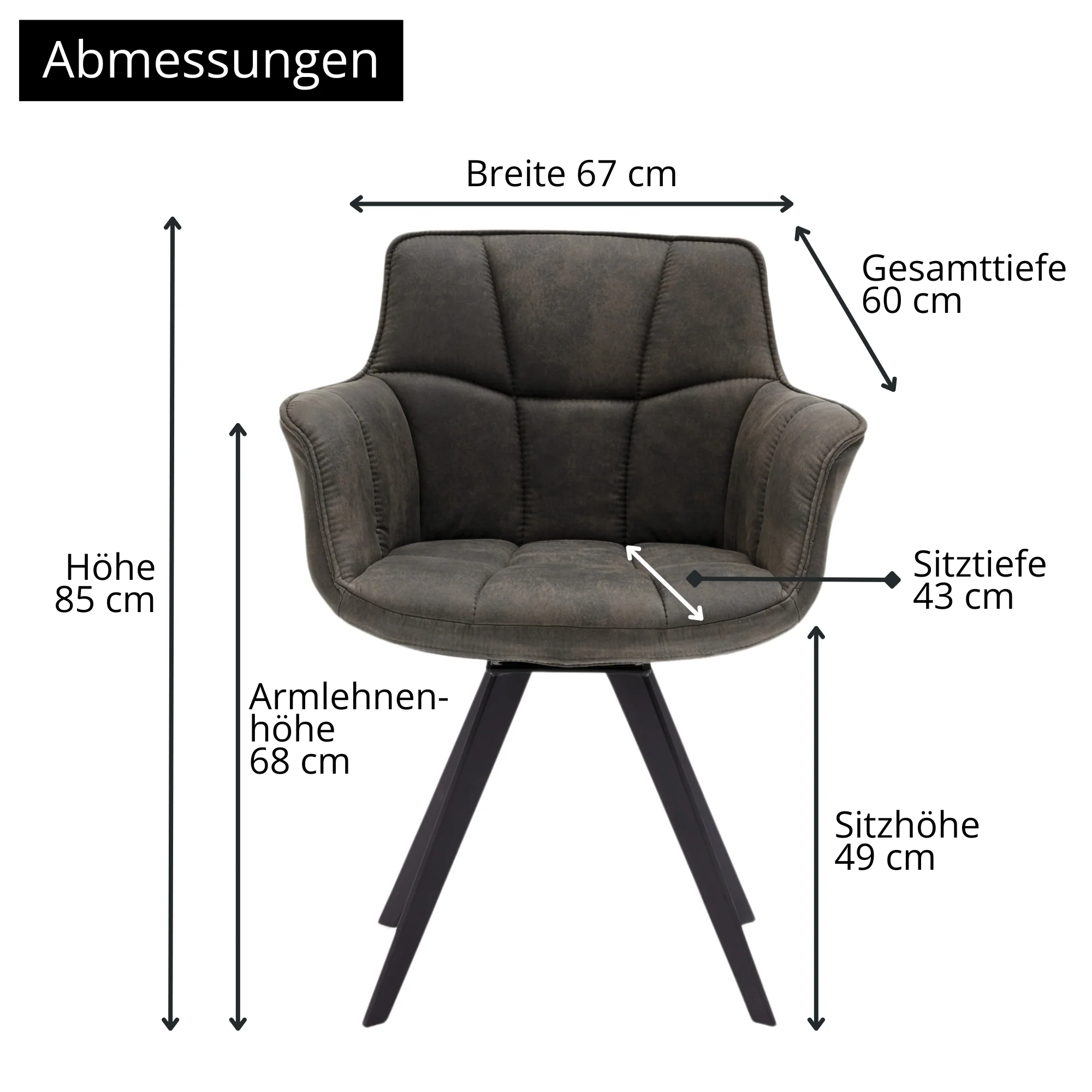 Musterring Esszimmerstuhl Tamina, gepolstert, mit Armlehnen - Image 13