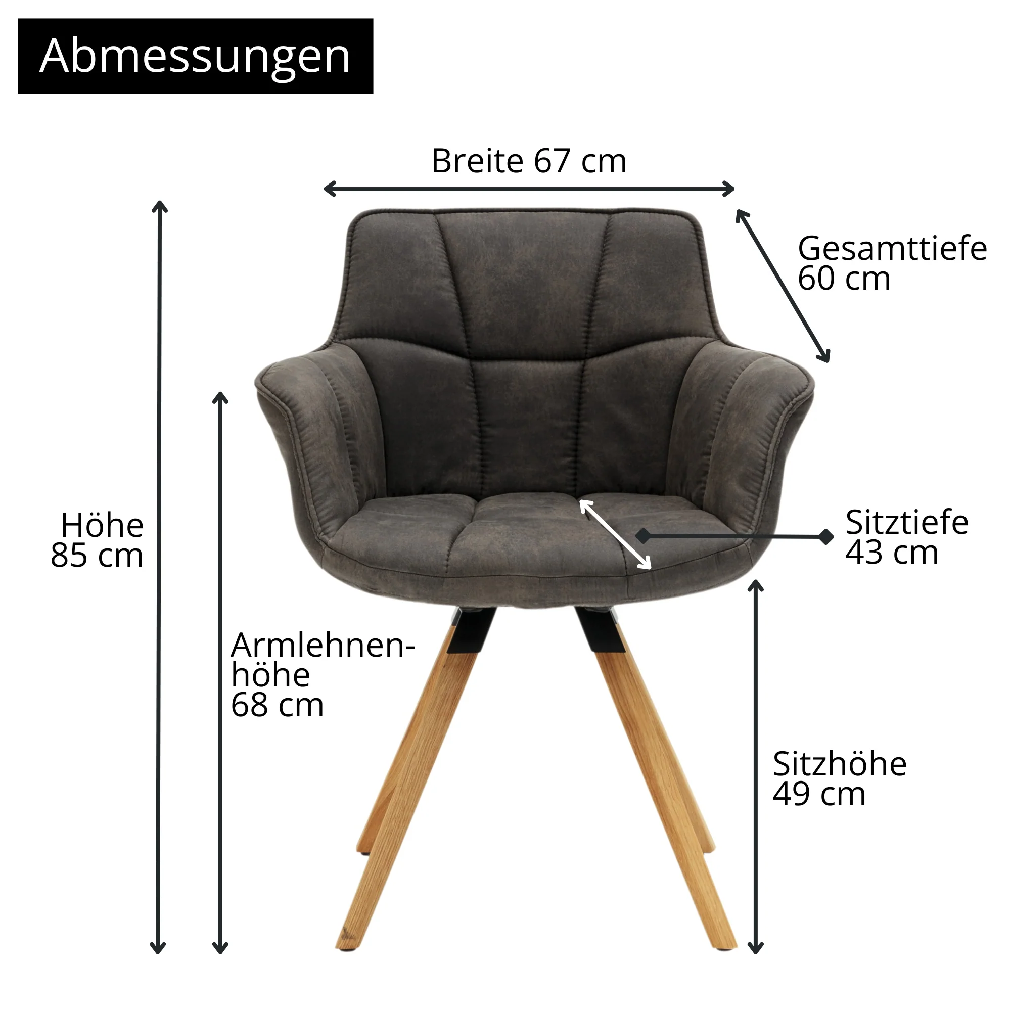 Musterring Esszimmerstuhl Tamina, gepolstert, mit Armlehnen - Image 18