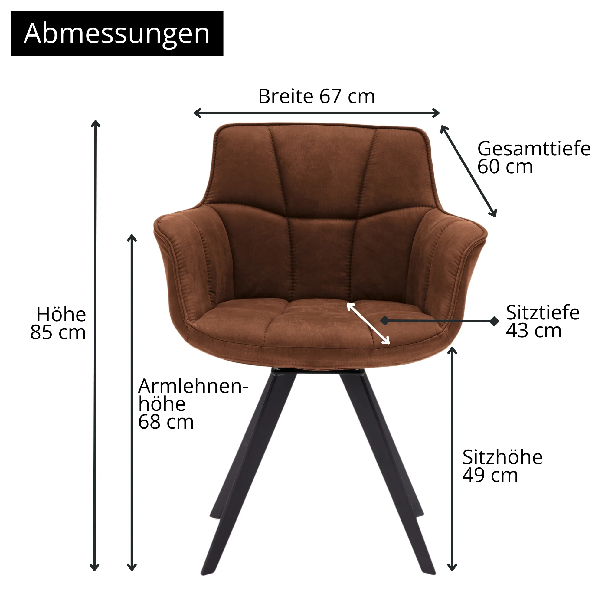 Musterring Esszimmerstuhl Tamina, gepolstert, mit Armlehnen - Image 22
