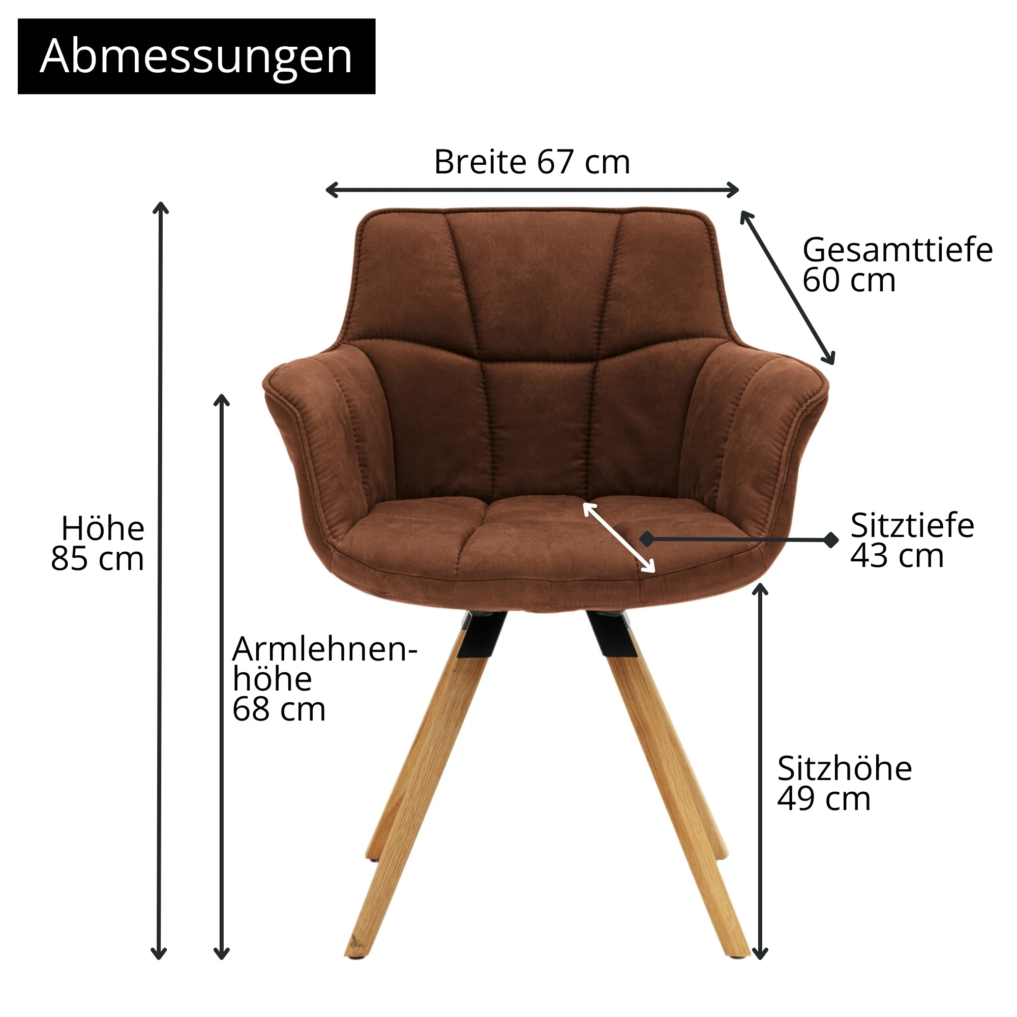 Musterring Esszimmerstuhl Tamina, gepolstert, mit Armlehnen - Image 28