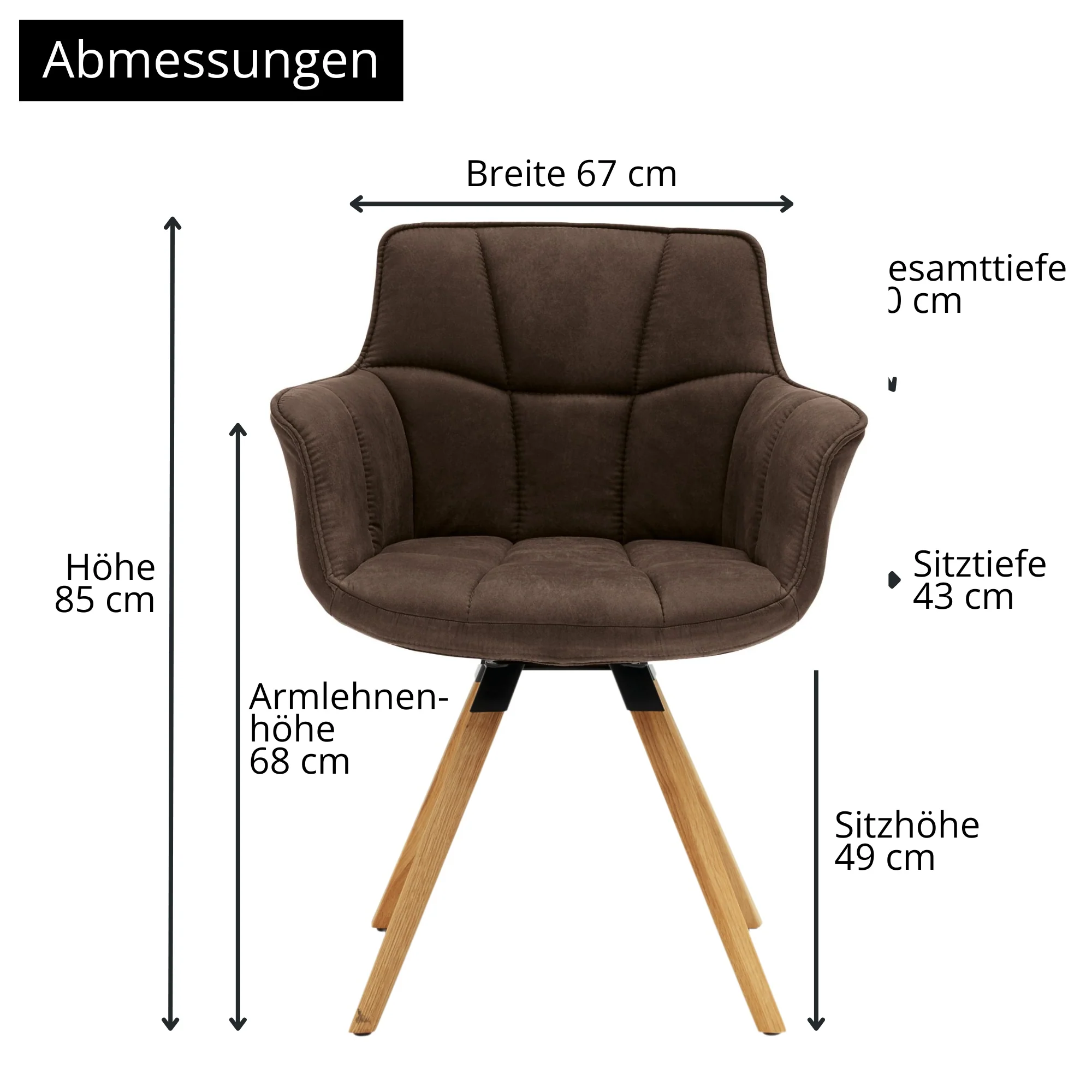 Musterring Esszimmerstuhl Tamina, gepolstert, mit Armlehnen - Image 38