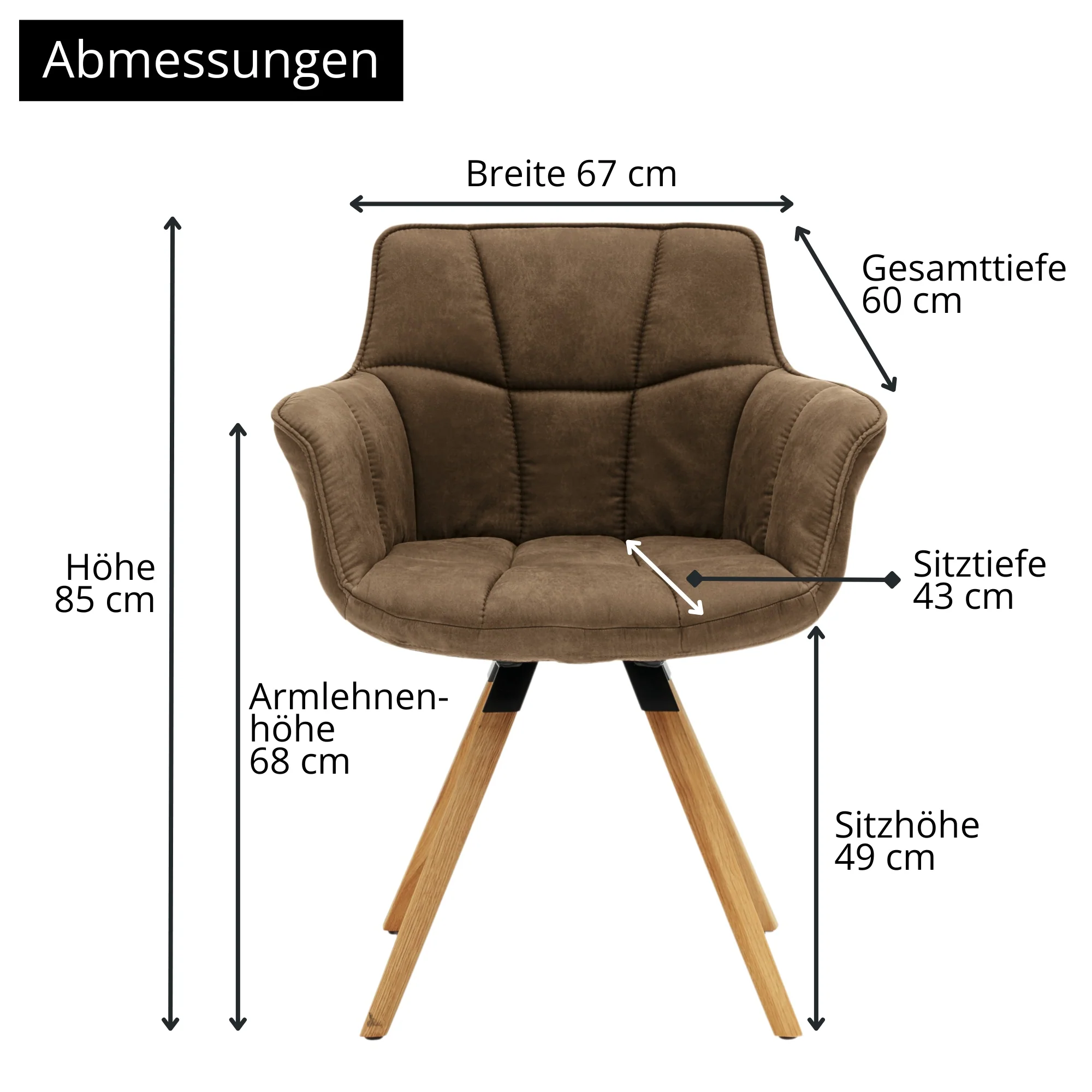 Musterring Esszimmerstuhl Tamina, gepolstert, mit Armlehnen - Image 48