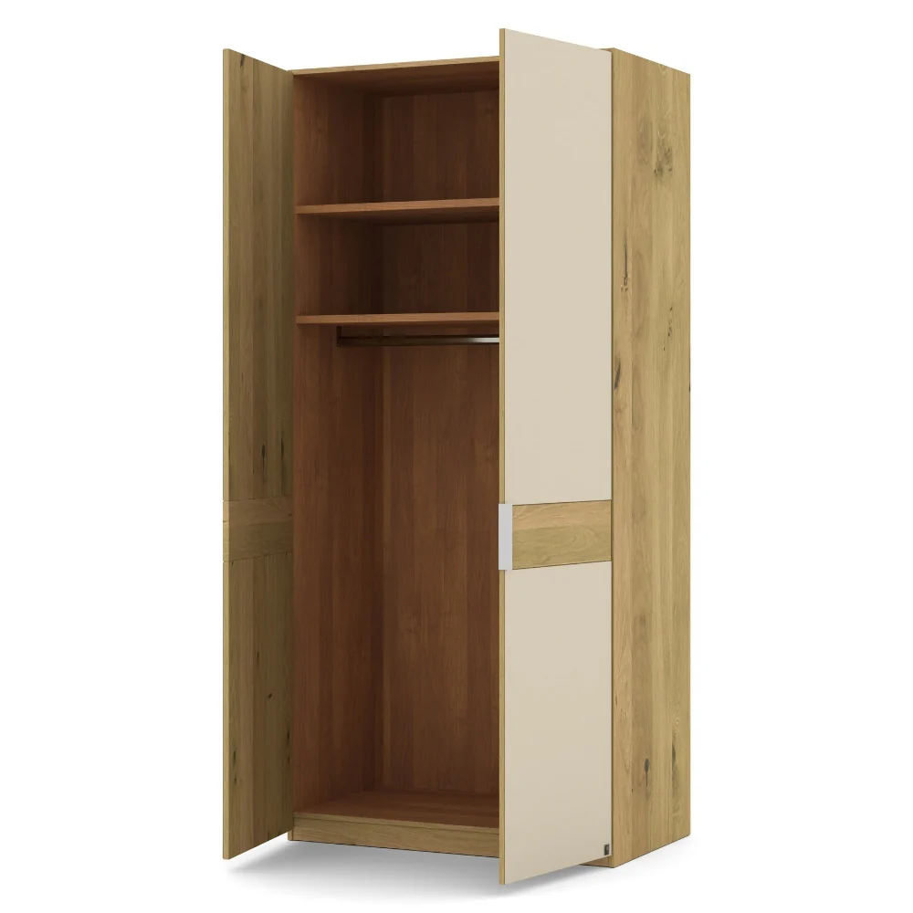 Musterring Kleiderschrank Savona 2.0, Drehtürenschrank 2-türig Eiche, mit Glas oder Spiegeltür - Image 3