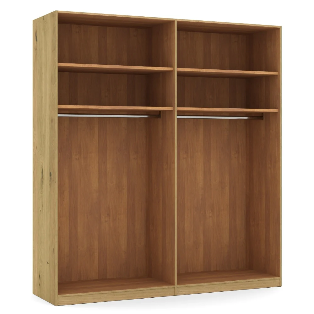 Musterring Kleiderschrank Savona 2.0, Drehtürenschrank 4-türig Eiche, mit Glas oder Spiegeltür - Image 4