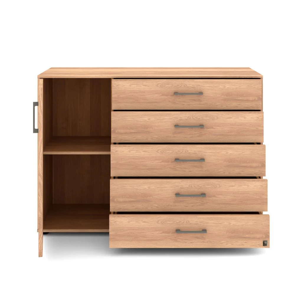 Musterring Sideboard Sorrent, Kommode 1-trg. + 5 Schubkästen, Eiche - Image 3