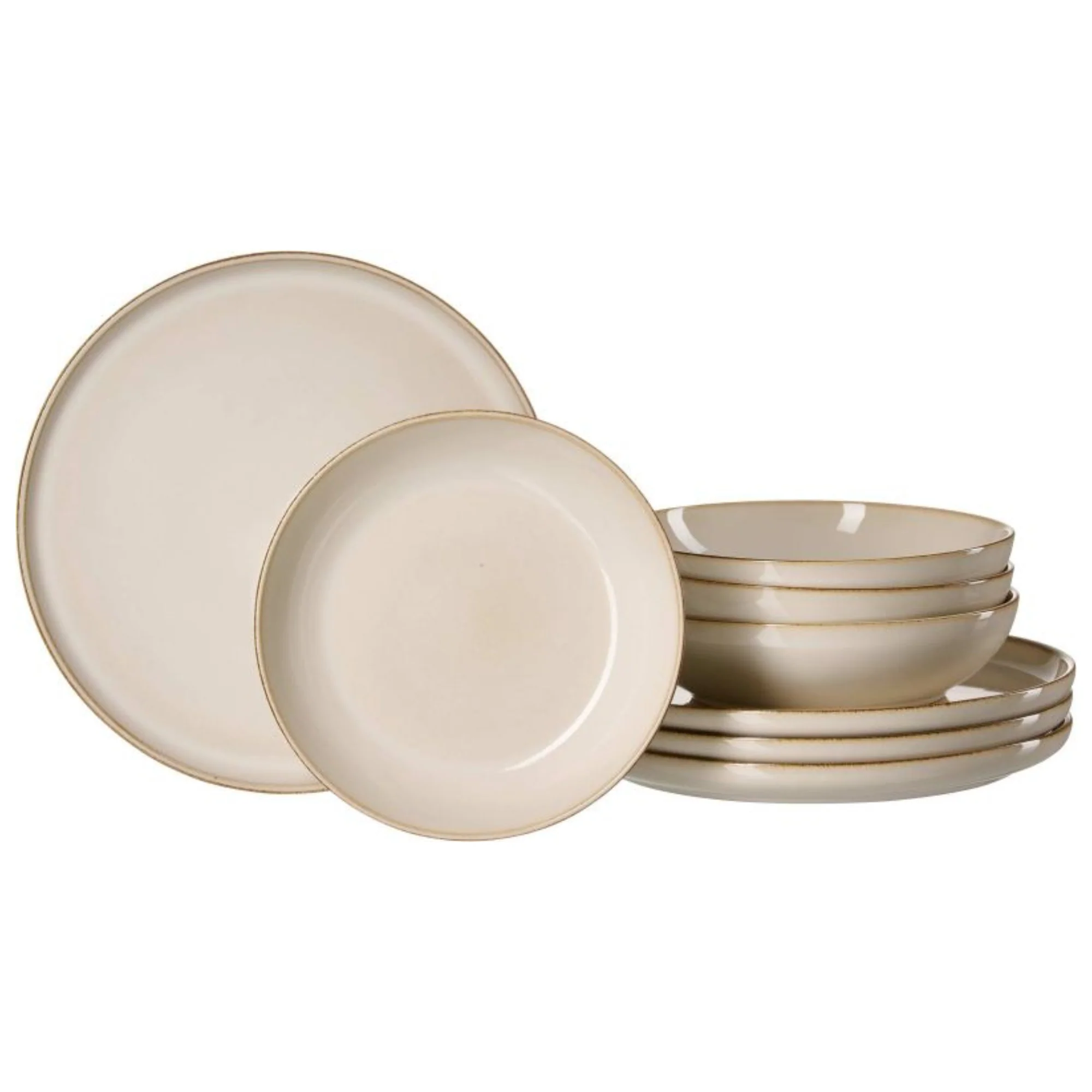 Ritzenhoff & Breker Steingut Geschirr-Set Olivia 8-tlg. Speiseset beige