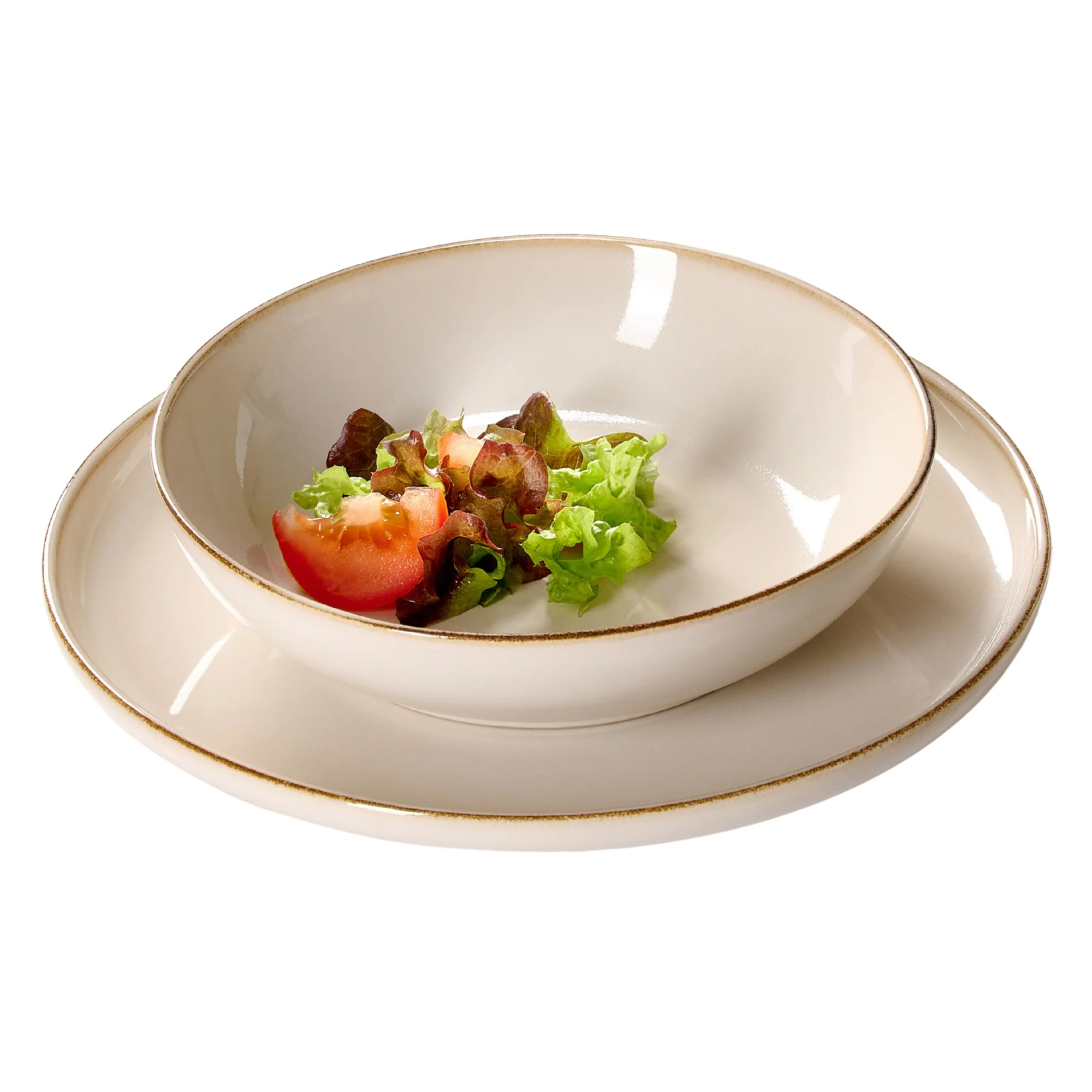 Ritzenhoff & Breker Steingut Geschirr-Set Olivia 8-tlg. Speiseset beige - Image 3
