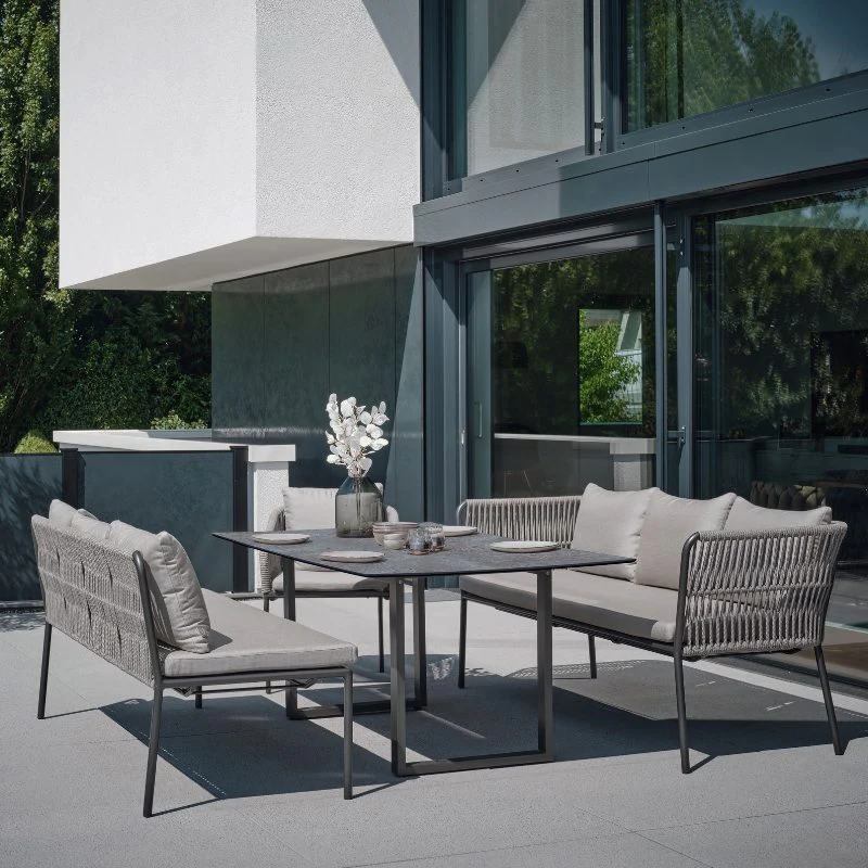 STERN Marla Dining-Lounge 3-Sitzer Sitzbank für Gartenlounge Essgruppe - Image 11